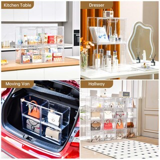 Foto 5 | Foto 5 | Cubos De Almacenamiento Apilables Freebat De Acrílico Transparente Con Tapa De 14 2 X 8 7 X 10 6 Cm - Venta Internacional.