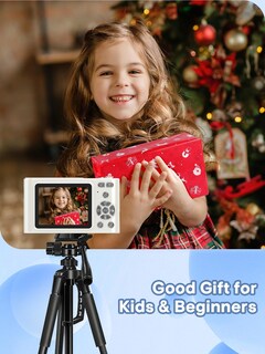 Foto 6 | Foto 6 | Cámara Digital Bearbisu 44mp Full Hd 1080p Con Tarjeta De 64gb - Blanca - Venta Internacional.