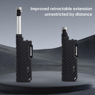 Foto 3 | Foto 3 | Encendedor De Linterna Uoophee Flame Lock  Resistente Al Viento  Recargable  Negro - Venta Internacional.