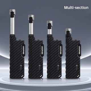 Foto 5 | Foto 5 | Encendedor De Linterna Uoophee Flame Lock  Resistente Al Viento  Recargable  Negro - Venta Internacional.