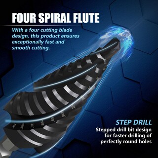 Foto 4 | Foto 4 | Juego De Brocas Step Drill Gstk Pro Max 3/16-7/8 Cobalt Para Metal - Venta Internacional.