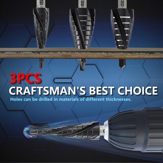 Foto 7 | Foto 7 | Broca Step Drill Gstk Pro Max 3 Unidades Cobalt Unibit Para Metal - Venta Internacional.