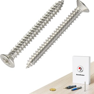Foto 4 | Foto 4 | Tornillos Para Madera Easekinder De Acero Inoxidable 304 60 Piezas (#8 X 4 Cm) - Venta Internacional.