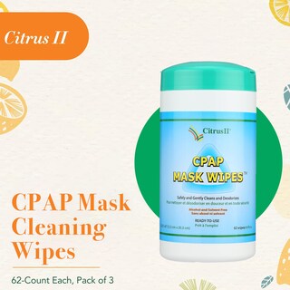 Foto 2 | Foto 2 | Las Toallitas Limpiadoras Cpap Citrus Ii Desinfectan Las Mascarillas Bipap Cpap - Venta Internacional.