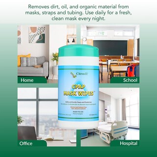 Foto 3 | Foto 3 | Las Toallitas Limpiadoras Cpap Citrus Ii Desinfectan Las Mascarillas Bipap Cpap - Venta Internacional.