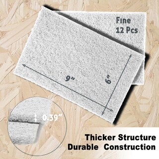 Foto 2 | Foto 2 | Scuff Pads Meshmight De Tela No Tejida De 6 X 9 Cm Paquete De 12 Unidades Color Blanco - Venta Internacional.