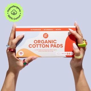 Foto 4 | Foto 4 | Almohadillas Menstruales Aunt Flow De Algodón Orgánico Regulares 36 Unidades - Venta Internacional.