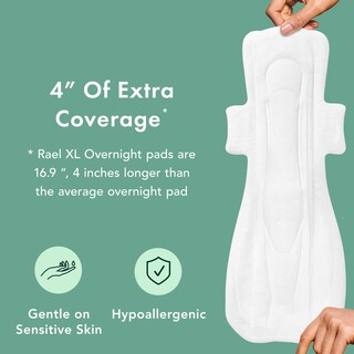 Foto 4 | Foto 4 | Funda De Algodón Orgánico Period Pads Rael Heavy Absorb 24 Unidades - Venta Internacional.