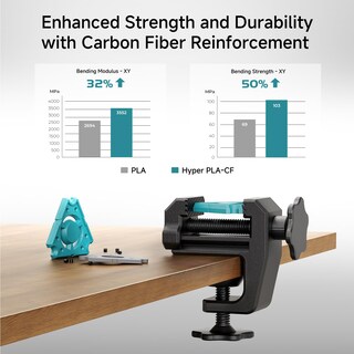 Foto 2 | Foto 2 | Filamento Para Impresora 3d Creality Hyper Pla-cf 1 75 Mm 1 Kg Negro - Venta Internacional.