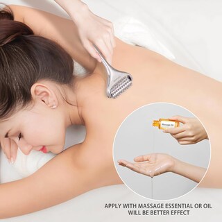 Foto 6 | Foto 6 | Rodillo De Masaje De Acupuntura Ctriovk De Acero Inoxidable Plateado - Venta Internacional.