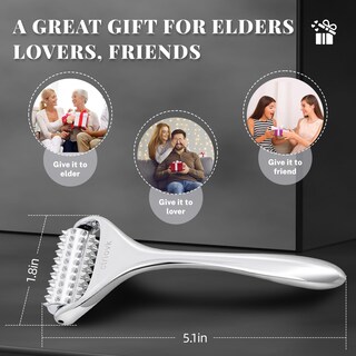 Foto 7 | Foto 7 | Rodillo De Masaje De Acupuntura Ctriovk De Acero Inoxidable Plateado - Venta Internacional.