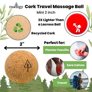 Foto 2 | Foto 2 | Bola De Masaje De Corcho Rawlogy Ligera De Viaje Tamaño 4 8 Cm - Venta Internacional.