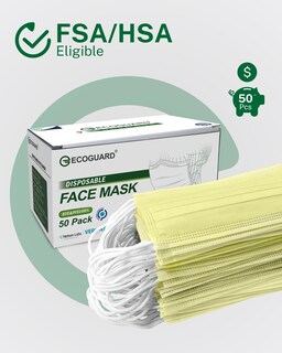 Foto 3 | Foto 3 | Mascarillas Desechables Eg Ecoguard 4 Capas Astm Nivel 3 Paquete De 50 - Venta Internacional.