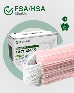 Foto 2 | Foto 2 | Mascarillas Desechables Eg Ecoguard 4 Capas Astm Nivel 3 Paquete De 50 - Venta Internacional.