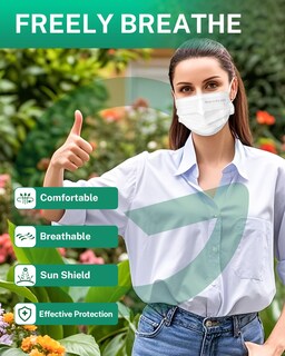 Foto 5 | Foto 5 | Mascarillas Desechables Eg Ecoguard 4 Capas Astm Nivel 3 Paquete De 50 - Venta Internacional.