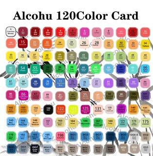 Foto 3 | Foto 3 | Juego De Rotuladores De Alcohol Alcohu 120 Unidades Doble Punta Rotuladores Para Bocetos - Venta Internacional.