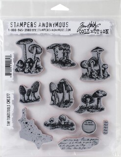 Foto 2 | Foto 2 | Set De Sellos Tim Holtz Stampers Anonymous Tiny Toadstools - Venta Internacional.