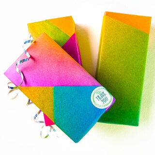 Foto 5 | Foto 5 | Papel De Seda Mr Five 40 Hojas Rojo Degradado Morado Verde Y Azul - Venta Internacional.