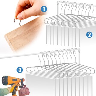 Foto 3 | Foto 3 | Colgador Para Pintar Puertas De Armario Beeveer Paquete De 20 Con 50 Ganchos - Venta Internacional.