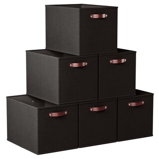 Foto 1 | Foto 1 | Cubos De Almacenamiento Ornavo Home Kallax 13 X 15 X 13 Cm Paquete De 6 Unidades Negros - Venta Internacional.