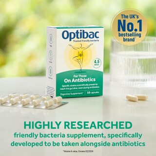 Foto 2 | Foto 2 | Suplemento De Probióticos Optibac Para Personas Que Toman Antibióticos 10 Cápsulas - Venta Internacional.