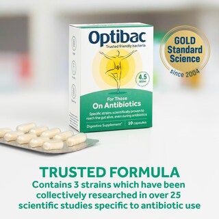 Foto 4 | Foto 4 | Suplemento De Probióticos Optibac Para Personas Que Toman Antibióticos 10 Cápsulas - Venta Internacional.
