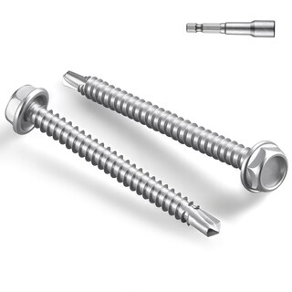 Foto 1 | Foto 1 | Tornillos Autoperforantes Bnuok #10 X 5 Cm 410 De Acero Inoxidable - Venta Internacional.