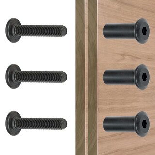 Foto 6 | Foto 6 | Pernos Para Muebles Xrfoiniu M8 X 30 Mm Acero Al Carbono Negro 50 Unidades - Venta Internacional.