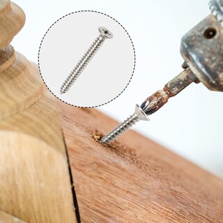Foto 4 | Foto 4 | Tornillos Para Madera Qisheng Acero Inoxidable 304 Óxido Negro 100 Unidades - Venta Internacional.
