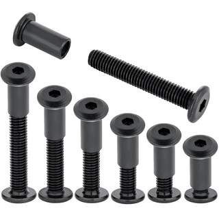 Foto 2 | Foto 2 | Tornillos Para Muebles Xrfoiniu M8 X 25 Mm De Acero Al Carbono Negro (50 Unidades) - Venta Internacional.