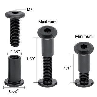 Foto 4 | Foto 4 | Tornillos Para Muebles Xrfoiniu M8 X 25 Mm De Acero Al Carbono Negro (50 Unidades) - Venta Internacional.