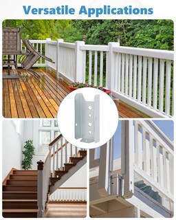 Foto 7 | Foto 7 | Soportes De Valla Aoklit Para Barandillas De Madera De 2 X 4 Unidades  Paquete De 1 Mm De Grosor - Venta Internacional.