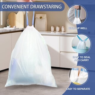 Foto 7 | Foto 7 | Bolsas De Basura T.foring 68 L 1 25 Mil 120 Unidades Con Cordón Blancas - Venta Internacional.