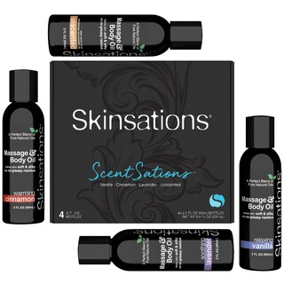 Foto 1 | Foto 1 | Kit De Aceite De Masaje Skinsations Con Aromas Naturales 60 Ml 4 Unidades - Venta Internacional.