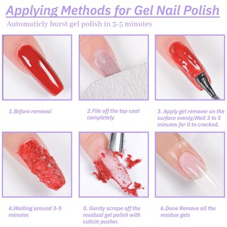 Foto 6 | Foto 6 | Kit Removedor De Esmalte En Gel Naievio Quite Esmalte En Gel 15 Ml - Venta Internacional.