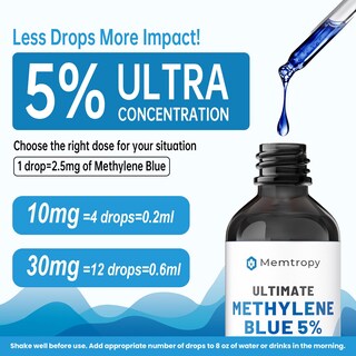 Foto 3 | Foto 3 | Suplemento Memtropy Methylene Blue 120 Ml 5% Grado Usp - Venta Internacional.
