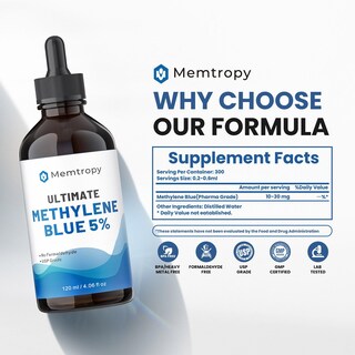 Foto 4 | Foto 4 | Suplemento Memtropy Methylene Blue 120 Ml 5% Grado Usp - Venta Internacional.