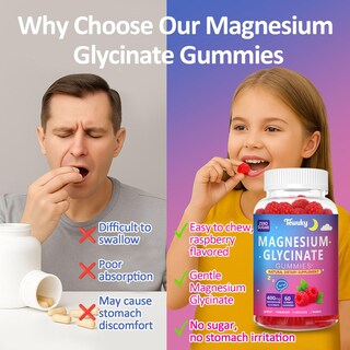 Foto 4 | Foto 4 | Complemente Las Gomitas De Glicinato De Magnesio Tewuky De 400 Mg Con Vitaminas - Venta Internacional.