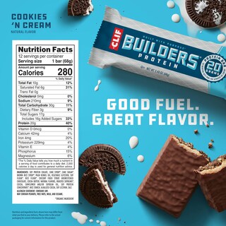 Foto 6 | Foto 6 | Barritas Proteicas Clif Builders Galletas Y Crema 20 G X 12 - Venta Internacional.