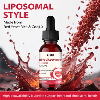 Foto 6 | Foto 6 | Suplemento De Arroz De Levadura Roja Liposomal Elysx Con Coq10 60 Ml - Venta Internacional.