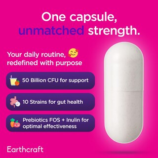 Foto 3 | Foto 3 | Suplemento Probiótico Earthcraft Women 50 Mil Millones De Cfu + Prebióticos - Venta Internacional.