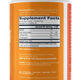 Foto 3 | Foto 3 | Suplemento Cavu Nutrition Sunfiber Prebiotic Fiber 180g - Venta Internacional.