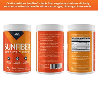 Foto 4 | Foto 4 | Suplemento Cavu Nutrition Sunfiber Prebiotic Fiber 180g - Venta Internacional.