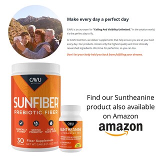 Foto 5 | Foto 5 | Suplemento Cavu Nutrition Sunfiber Prebiotic Fiber 180g - Venta Internacional.