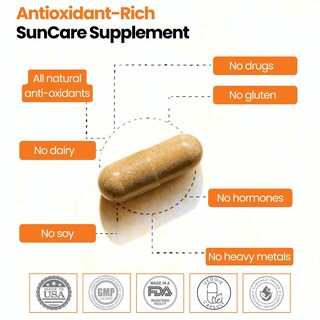 Foto 5 | Foto 5 | Suplemento Glocalcare Helio Antioxidant Sun Defense 30 Cápsulas - Venta Internacional.