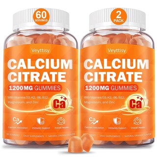 Foto 1 | Foto 1 | Suplemento De Calcio Veyttisy 1200 Mg Con Gomitas De Vitamina D3 - Venta Internacional.
