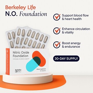Foto 2 | Foto 2 | Suplemento De Óxido Nítrico Berkeley Life Foundation 60 Cápsulas - Venta Internacional.
