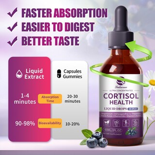 Foto 6 | Foto 6 | Suplemento De Cortisol Líquido En Gotas Lukaree  60 Ml  Sabor A Arándanos - Venta Internacional.