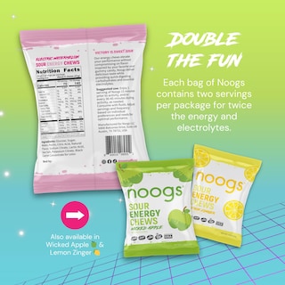Foto 6 | Foto 6 | Sandía Eléctrica Energy Chews Noogs Sour Paquete De 12 Vegana - Venta Internacional.