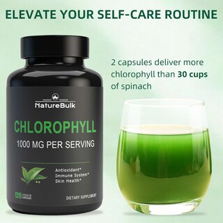 Foto 5 | Foto 5 | Cápsulas De Clorofila Naturebulk 1000 Mg Para Mujeres Y Hombres 120 Cápsulas - Venta Internacional.